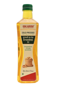 Om Arhm Cold-Pressed Groundnut Oil | 100% Pure Peanut Oil | Wood-Pressed & Unrefined |